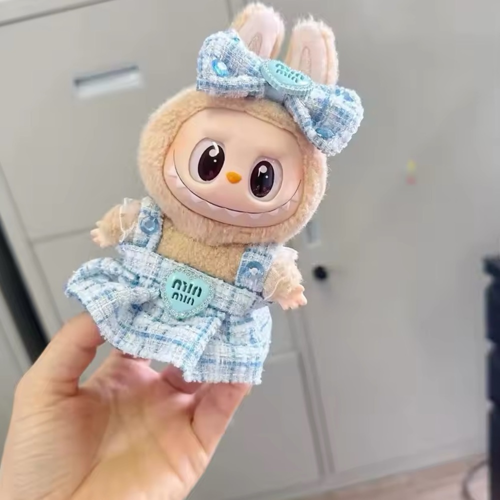 Pop Mart The Monsters Macaron Have a Seat Labubu Designer Clothing Outfit